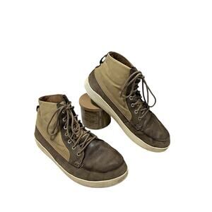 Olukai Molina Men’s 11.5 Waterproof Chukka Boots Brown Leather Hgh Tops Sneakers